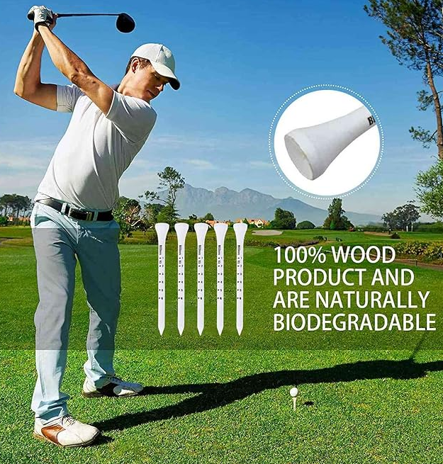 EcoPrecision Biodegradable Golf Tees 50Pack -  ApexArcGolf