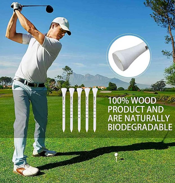 EcoPrecision Biodegradable Golf Tees 50Pack -  ApexArcGolf